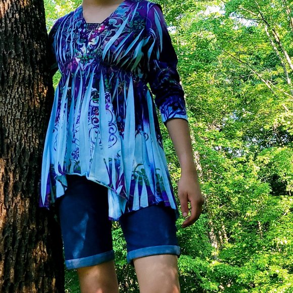 One World Live & Let Live Patterned Shirt - Picture 1 of 6